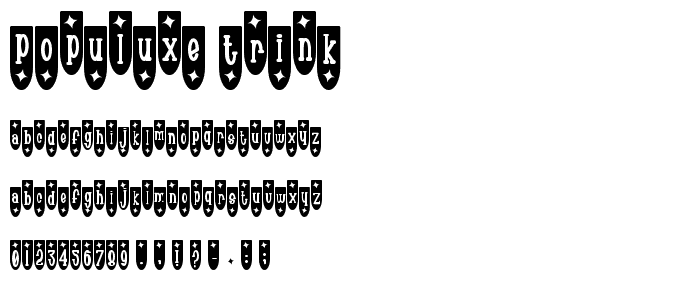 Populuxe Trink font